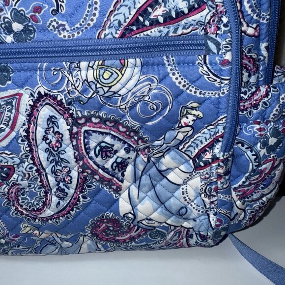 NEW Vera Bradley & Disney CINDERELLA PAISLEY XL Campus Backpack - School Bag - Picture 4 of 5